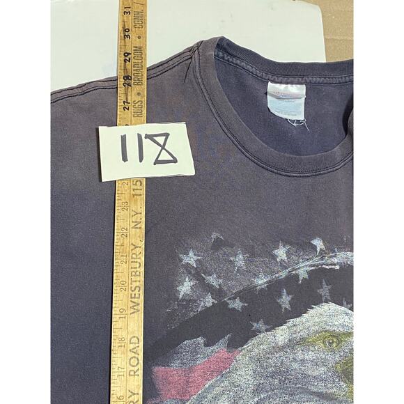 VTG USA Eagle T-Shirt Size XL United We Stand Patriotic Graphic Tee - Picture 5 of 10